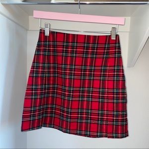 Brandy Melville Plaid Cara Skirt
